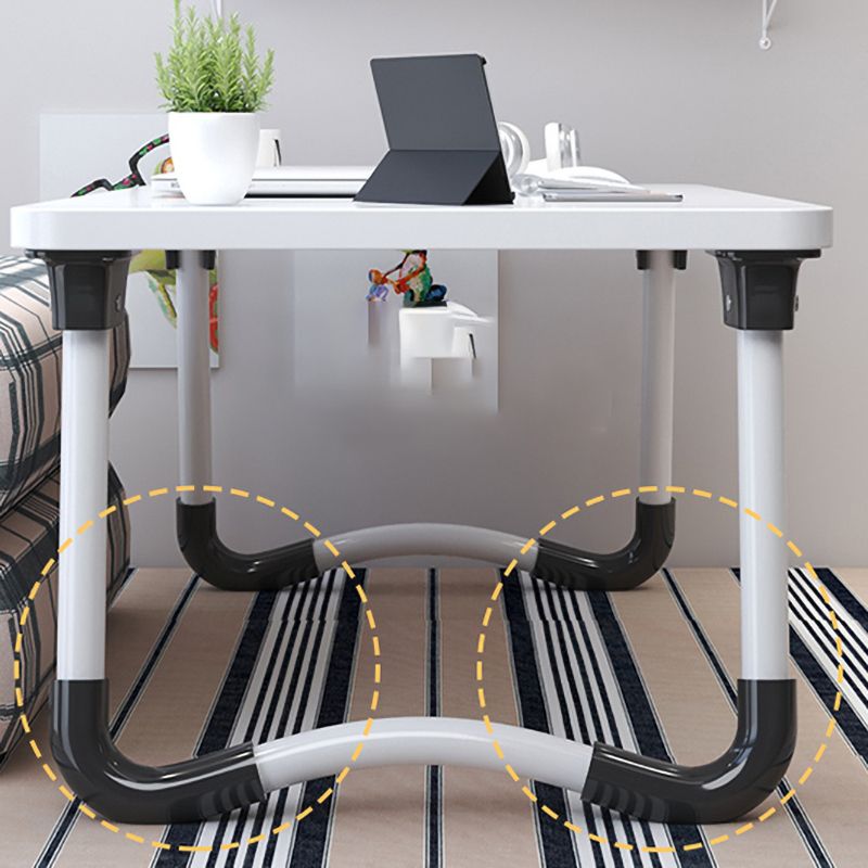 Table d'ordinateur portable de bureau de forme rectangulaire Bureau d'écriture en bois en blanc / noir / naturel