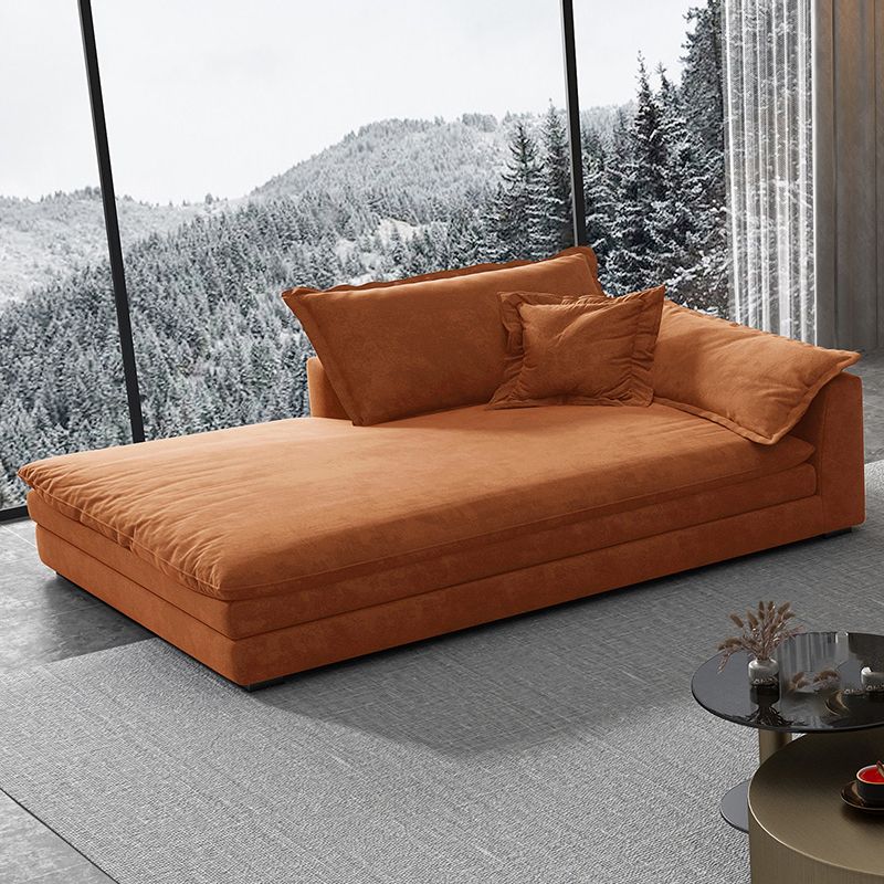 Glam Cushioned Chaise Lounge Recessed Arms Chaise with Three Pillows for Bedroom Clearhalo 'Chairs & Seating' 'Chaise Lounge' 'chaise_lounge' 'furn' 'furn_chaise_lounge' 'Furniture' 'Living Room Furniture' 1200x1200_cf9db448-5ab5-4944-b26a-7be787172857