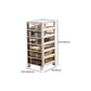 Vertical Transparent Filing Cabinet Modern Plastic File Cabinet