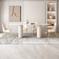 Modern 1/4/5/7 Pieces Dining Set Rectangle Stone Dining Table Set for Dining Room