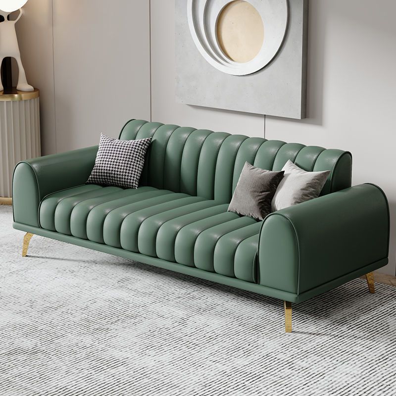 Modern Rolled Arm Sofa Standard Sofa with Sewn Pillow Back for Living Room Clearhalo 'Furniture' 'furniture_sofas' 'Living Room Furniture' 'Sofa' 'sofas' 1200x1200_cf9f0a0a-9ec2-4a11-9e3a-ba5a62687b89