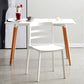 Plastic Scandinavian Armless Chair Stacking Indoor-Outdoor Chair