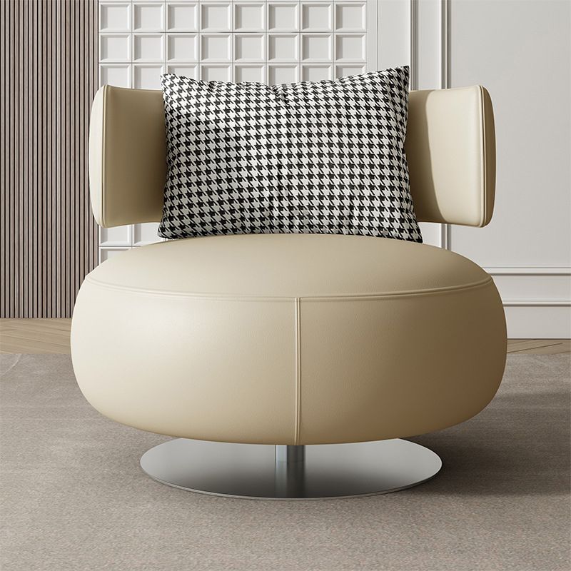 Armless Lounge Chair Living Room Barrel Accent Chair with Cushion Clearhalo 'Accent Chairs' 'accent_chairs' 'Chairs & Seating' 'furn' 'furn_accent_chairs' 'Furniture' 'Living Room Furniture' 1200x1200_cfa2a201-4091-41dd-bb2b-2abb13ebc4b6