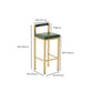 Modern Bar Stool and Table Set Rectangular 1/7 Pcs Pub Dining Set