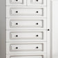 Commode de rangement contemporaine en bois manufacturé de 14,82 pouces de largeur