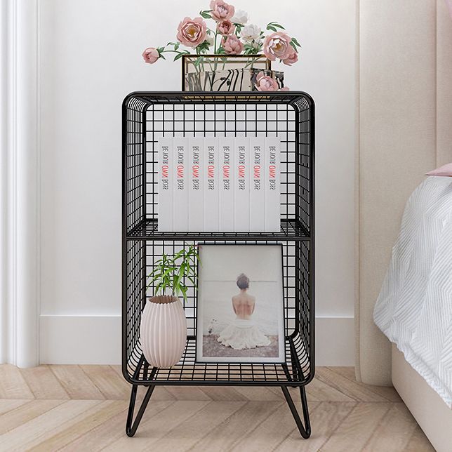 Modern Metal Standard Bookshelf Gold and Black Iron Closed Back Bookshelf Clearhalo 'Bookcases' 'furn' 'furn_bookcases' 'Furniture' 'furniture_bookcases' 'kitchen' 'kitchen_bookcases' 'Living Room Furniture' 'Office Furniture' 1200x1200_cfa4ba9c-429b-438f-b1a3-4470ec5783c2