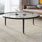 Contemporary Glass-Topped Coffee Table 3 Legs Coffee Cocktail Table Clearhalo 'Coffee & Accent Tables' 'Coffee Tables' 'coffee_tables' 'furn' 'furn_coffee_tables' 'Furniture' 'Living Room Furniture' 1200x1200_cfa4ef4a-2bfb-4a16-bf8a-b166a251349a