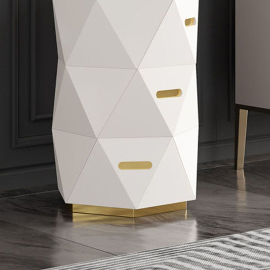 17.55-inch Width Glam Dresser 3 Drawers Storage Chest Dresser