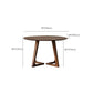 Round Brown Base Dining Table Modern Wood Table for Dining Room Clearhalo 'Dining Tables & Seating' 'Dining Tables' 'dining_table' 'furn' 'furn_dining_table' 'Furniture' 'Kitchen & Dining Furniture' 1200x1200_cfa73966-6b3b-4e58-92fa-ec265584bc0d