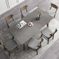 Industrial Style Rectangle Dining Table Sintered Stone Table with Wood Legs Clearhalo 'Dining Tables & Seating' 'Dining Tables' 'dining_table' 'furn' 'furn_dining_table' 'Furniture' 'Kitchen & Dining Furniture' 1200x1200_cfa7abbe-2a33-4f6b-b3cd-c1a4bb635d17