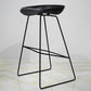 Contemporary Metal Counter Stool Plastic Low Back Furniture with Iorn 4 Legs