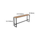 Modern Style Brown Bar Table Pine Wood and Iron Outdoor Bar Table Clearhalo 'Bar Furniture' 'Bar Tables' 'bar_tables' 'furn' 'furn_bar_tables' 'Furniture' 'furniture_bar_tables' 'Kitchen & Dining Furniture' 'kitchen&dining_furn' 'kitchen' 1200x1200_cfa93b5b-d72b-4896-9a59-98e4433f3bbc
