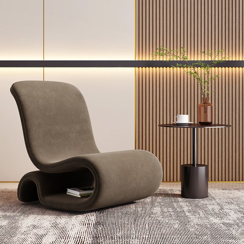 Silla sin esponja de terciopelo de 26 "de ancho contemporáneo