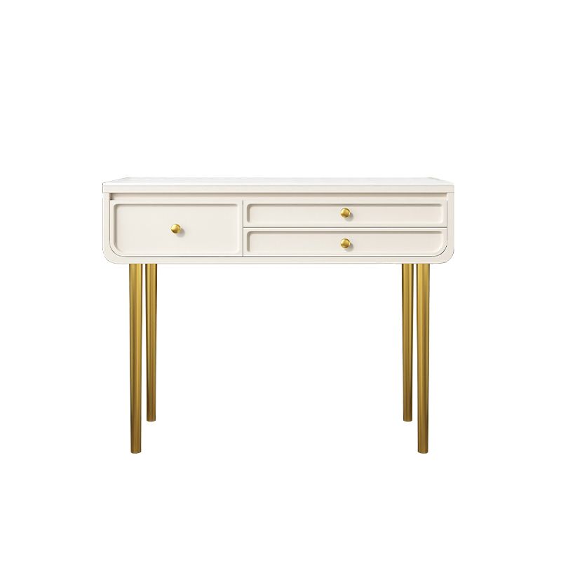 3/5 opbergladen make-up ijdelheid massief hout en stenen kaptafel