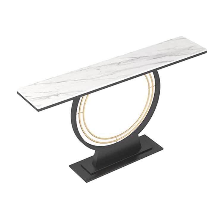 Tabella della console in ardesia di ferro contemporanea rettangolo tavolo da estremità resistente alle macchie