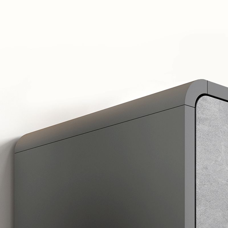 Witte en grijze tv -standaard glamourotorme houten tv -kast met 2 deuren