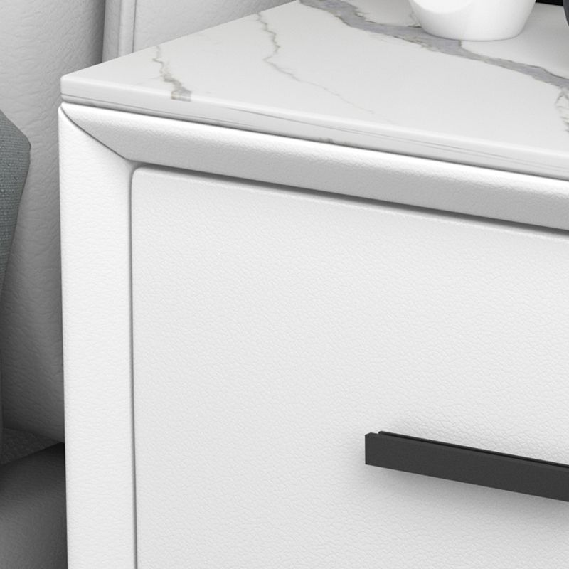 Modern Slate Top Night Table Bedroom 2 Drawers Night Stand with Legs Clearhalo 'Bedroom Furniture' 'furn' 'furn_night_stand' 'Furniture' 'night_stand' 'Nightstands' 1200x1200_cfae515f-fb11-427b-90c3-de5bdfeca95f