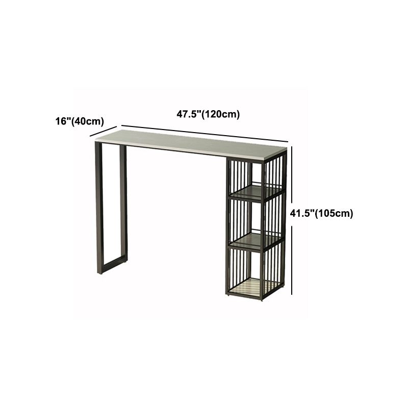 Coffeeshop Industrial Bar Table Stone Top Pub Tafel met opslag