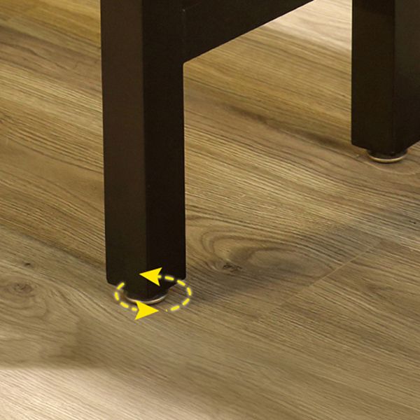 Brown Wood Top Counter Table Metal Black Legs Industrial Bar Table for Restaurant Clearhalo 'Bar Furniture' 'Bar Tables' 'bar_tables' 'furn' 'furn_bar_tables' 'Furniture' 'furniture_bar_tables' 'Kitchen & Dining Furniture' 1200x1200_cfb04398-a7ff-4ed9-82d9-164574793804