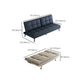 31" Wide Glam Futon Sofa Bed Cushion Back Folding Futon Sleeper Sofa