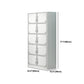 Contemporary Style Wardrobe Armoire White Color Steel Wardrobe Closet with Locks