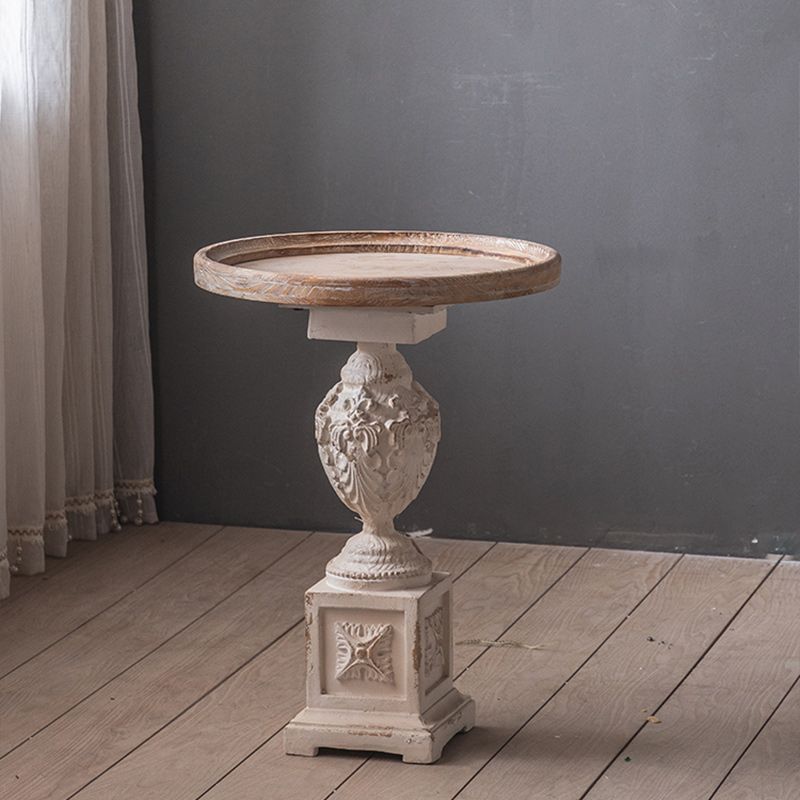 French Country Corner Table Wood Pedestal Round Accent Side Table Clearhalo 'Coffee & Accent Tables' 'End & Side Tables' 'end_side_tables' 'furn' 'furn_end_side_tables' 'Furniture' 'Living Room Furniture' 1200x1200_cfb9cd46-3365-45f9-9da3-b5f3ff7db87a