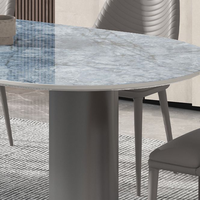 Contemporary 1/3/4/5/7 Pieces Dining Set Oval Shape Dining Room Table Set Clearhalo 'Dining Room Sets' 'Dining Tables & Seating' 'dining_room_set' 'furn' 'furn_dining_room_set' 'Furniture' 'furniture_dining_room_set' 'Kitchen & Dining Furniture' 'kitchen&dining_furn' 'kitchen' 1200x1200_cfba32ae-25a2-4b82-adf3-53268a240313