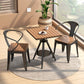 Industrial Dining Room Table Pedestal Table for Home Kitchen Dinner,21.7"L x 21.7"W Clearhalo ' dining_table' 'Dining Tables & Seating' 'Dining Tables' 'furn' 'furn_dining_table' 'Furniture' 'furniture_dining_table' 'Kitchen & Dining Furniture' 'kitchen&dining_furn' 'kitchen' 'kitchen_dining_table' 1200x1200_cfba35b2-b266-4a06-88ab-56d5d30d52f9