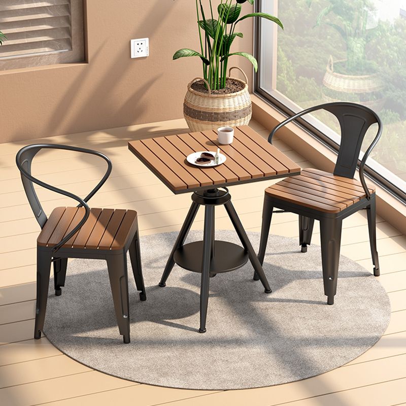 Industrial Dining Room Table Pedestal Table for Home Kitchen Dinner,21.7"L x 21.7"W Clearhalo ' dining_table' 'Dining Tables & Seating' 'Dining Tables' 'furn' 'furn_dining_table' 'Furniture' 'furniture_dining_table' 'Kitchen & Dining Furniture' 'kitchen&dining_furn' 'kitchen' 'kitchen_dining_table' 1200x1200_cfba35b2-b266-4a06-88ab-56d5d30d52f9