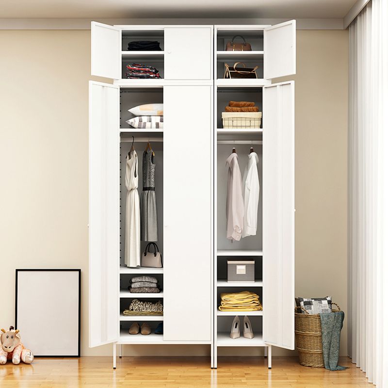 Armoire de rangement en métal moderne pour la chambre d'armoire finale mate avec porte à charnière
