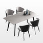 Industrial Sintered Stone Grey Table for Restaurant Rectangle Dining Table with 4 Legs Clearhalo 'Dining Tables & Seating' 'Dining Tables' 'dining_table' 'furn' 'furn_dining_table' 'Furniture' 'furniture_dining_table' 'Kitchen & Dining Furniture' 'kitchen' 'kitchen_dining_table' 1200x1200_cfbcdaba-e6cf-419f-a873-d9c87d3d25ff