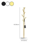 Marble Base Hall Tree Light Luxury Hanger Coat Metal Coat Rack with 6 Hooks Clearhalo 'Entry & Mudroom Furniture' 'furn' 'furn_hall_tree_coat_racks' 'Furniture' 'Hall Trees & Coat Racks' 'hall_tree_coat_racks' 1200x1200_cfbd1c35-11c2-4a62-9959-aeb5aca866e3