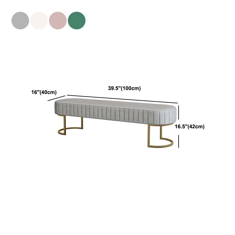 Modern Solid Color Seating Bench Upholstered Entryway and Bedroom Bench with Cushioned Clearhalo 'Benches' 'Chairs & Seating' 'furn' 'furn_benches' 'Furniture' 'Living Room Furniture' 1200x1200_cfbd5c62-8a3f-44cc-a9f7-754cf569bc8b