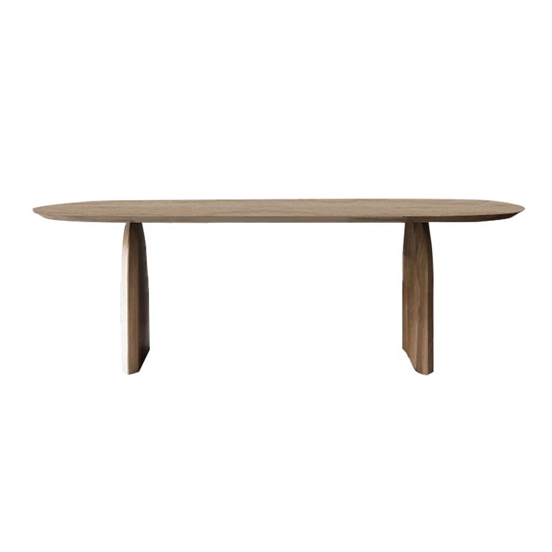 Simplicity Double Pedestal Table Oval Solid Pinewood Dining Table Clearhalo ' dining_table' 'Dining Tables & Seating' 'Dining Tables' 'furn' 'furn_dining_table' 'Furniture' 'furniture_dining_table' 'Kitchen & Dining Furniture' 'kitchen&dining_furn' 'kitchen' 'kitchen_dining_table' 1200x1200_cfbefd35-56b0-4bf6-b2b8-b9b9488b3dc6