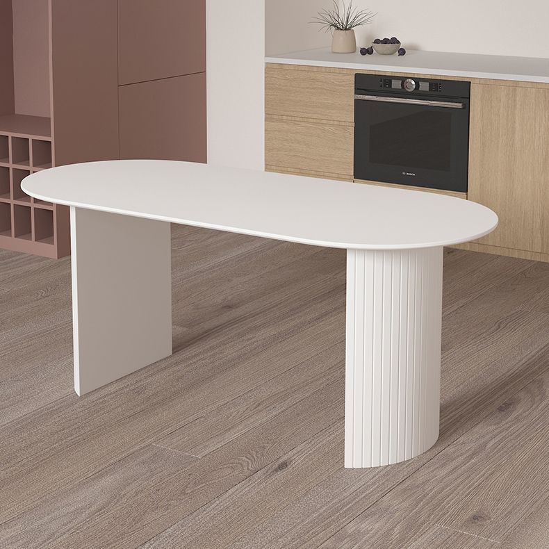 Witte eettafel eigentijdse stijl dinette tafel voor keukenhuis