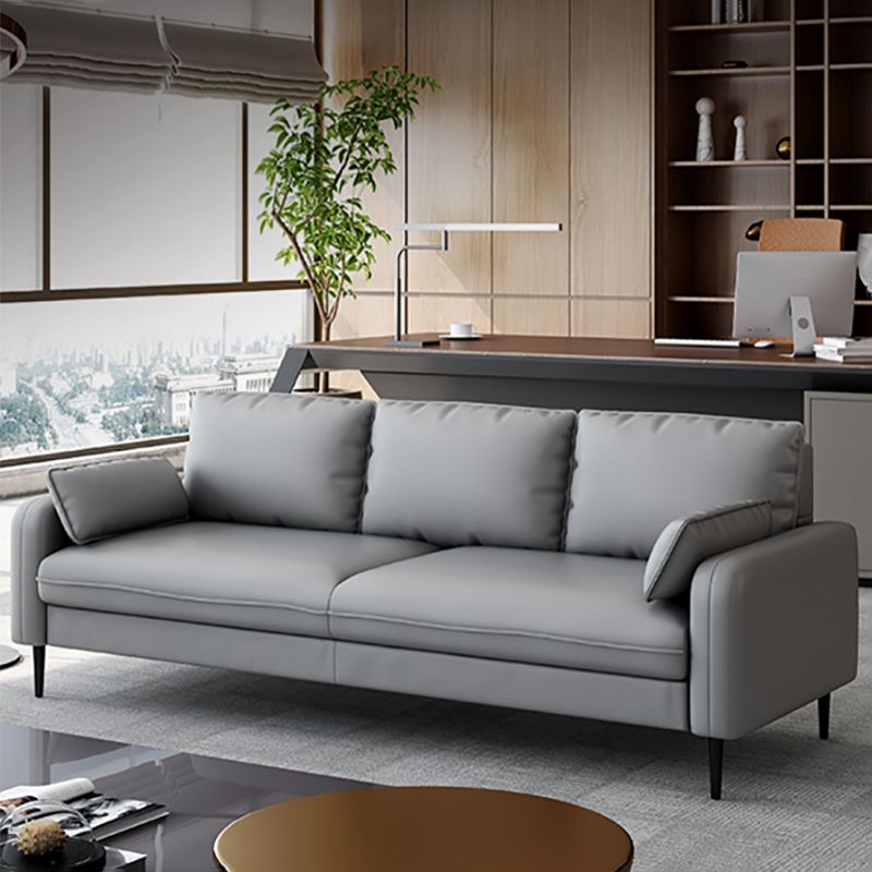 3つの枕を備えた現代ソファスクエアアーム3シーター席