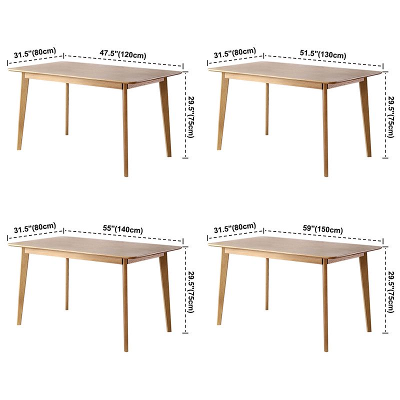 Rectangle Dining Site Table Solid Wood Dining Room Collection with 4-foot Clearhalo ' dining_table' 'Dining Tables & Seating' 'Dining Tables' 'furn' 'furn_dining_table' 'Furniture' 'furniture_dining_table' 'Kitchen & Dining Furniture' 'kitchen&dining_furn' 'kitchen' 'kitchen_dining_table' 1200x1200_cfc0bca7-e4b4-46e1-bcc6-4acc7e1cb888