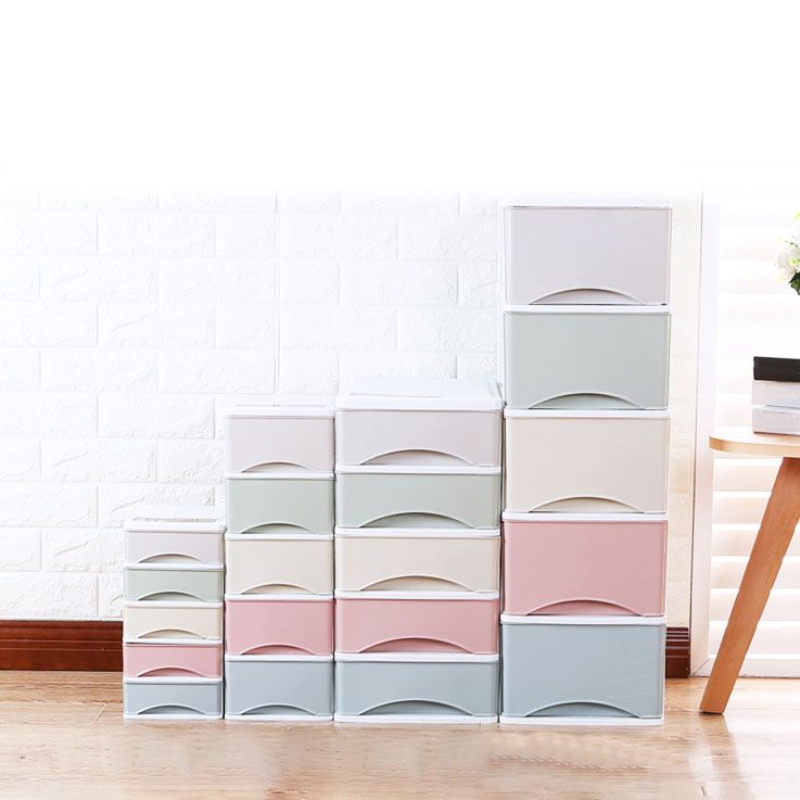 Archivo de archivos de plástico Archivo de panel de color lateral con cajones para la oficina en casa