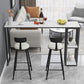 Stone Top Bar Table Set 1/3 Pcs Rectangle Bar Table and Upholstered Stools Clearhalo 'Bar Furniture' 'furn' 'furn_home_bar_bar_sets' 'Furniture' 'Home Bars & Bar Sets' 'home_bar_bar_sets' 'Kitchen & Dining Furniture' 1200x1200_cfc1dcf5-884f-443d-97aa-01496551c6f7