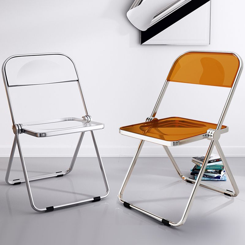 Industrial Style Open Back Dining Side Chair Plastic Dining Armless Chair for Home Clearhalo ' kitchen&dining_furn' 'Dining Chairs' 'Dining Tables & Seating' 'dining_chair' 'furn' 'furn_dining_chair' 'Furniture' 'furniture_dining_chair' 'Kitchen & Dining Furniture' 'kitchen' 1200x1200_cfc38309-5b8a-4940-8234-98e4a87d8f4f