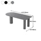 Free Form Dining Table Modern Sintered Stone Top Iron Base Table Clearhalo 'Dining Tables & Seating' 'Dining Tables' 'dining_table' 'furn' 'furn_dining_table' 'Furniture' 'Kitchen & Dining Furniture' 1200x1200_cfc3fc34-75f4-4b81-b439-bf0c99a234e8