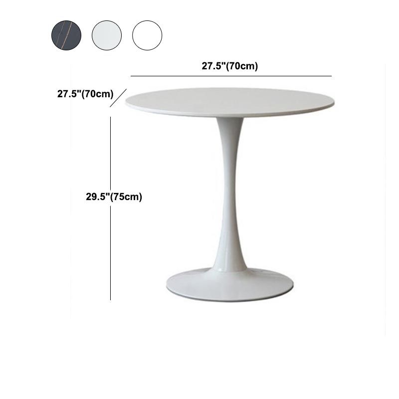 Modern Round Top Dinette Table Metal Base Dining Table for Restaurant Clearhalo 'Dining Tables & Seating' 'Dining Tables' 'dining_table' 'furn' 'furn_dining_table' 'Furniture' 'furniture_dining_table' 'Kitchen & Dining Furniture' 'kitchen' 'kitchen_dining_table' 1200x1200_cfc63749-c1ba-4267-b3af-e6b4edbb3629