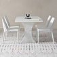 Witte moderne eettafel ingesteld 1/5/7 stuks dinette ingesteld voor eetkamer