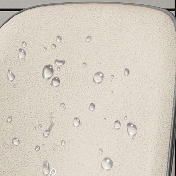 Nordic Style Parsons Dining Chairs Fabric and Faux Leather Chair