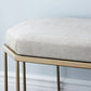 13.8 Inch Wide Cushioned Seating Bench Glam Metal Ottoman Bench Clearhalo 'Benches' 'Chairs & Seating' 'furn' 'furn_benches' 'Furniture' 'Living Room Furniture' 1200x1200_cfc9f36b-5588-4290-8b2e-91d350da77f8