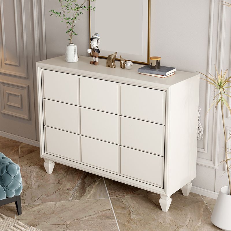 Commode coffre de rangement moderne commode en bois massif avec 3/6 tiroirs