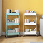 Modern Style 3-shelf Bookshelf 17.83"L Vertical Shelf Bookcase with Caster Wheels Clearhalo 'Bookcases' 'furn' 'furn_bookcases' 'Furniture' 'furniture_bookcases' 'kitchen' 'kitchen_bookcases' 'Living Room Furniture' 'Office Furniture' 1200x1200_cfcbf242-0877-4653-bac3-b231bc736e96