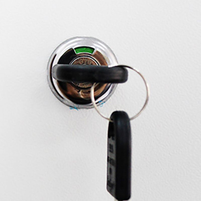 Archivo de metal de gabinete vertical moderno con estantes de almacenamiento