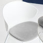 Moderna sala da pranzo imbottita sedia da pranzo in plastica in plastica