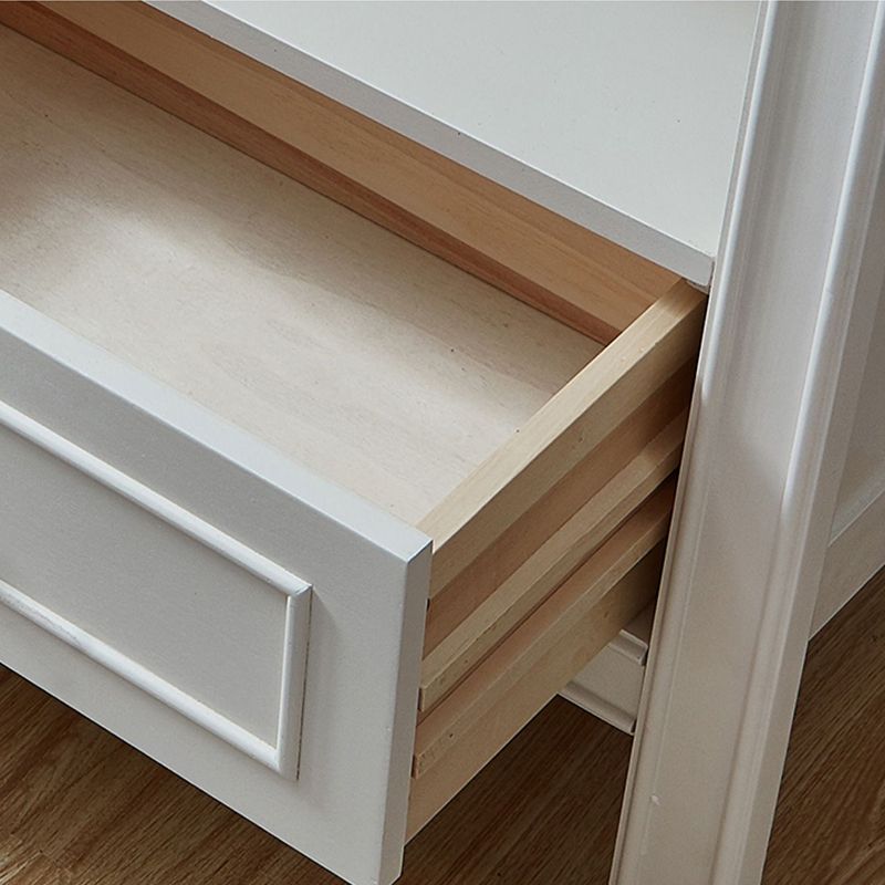 Standard Wooden Bookshelf Closed Back Contemporary Bookcase with Drawers